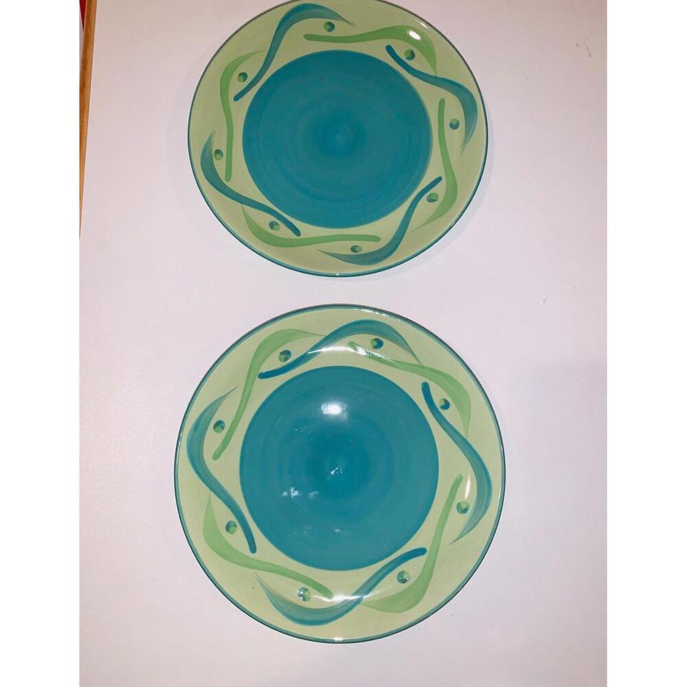 Gail Pittman Southern Living at Home Provence Swirly Salad Plates Set of 2